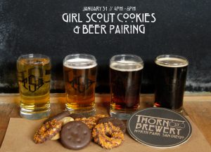 Girl Scout Cookies & Beer graphic