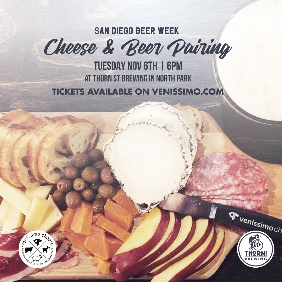 Thorn Brewing SD Beer Week Vemissimo Cheese Pairing