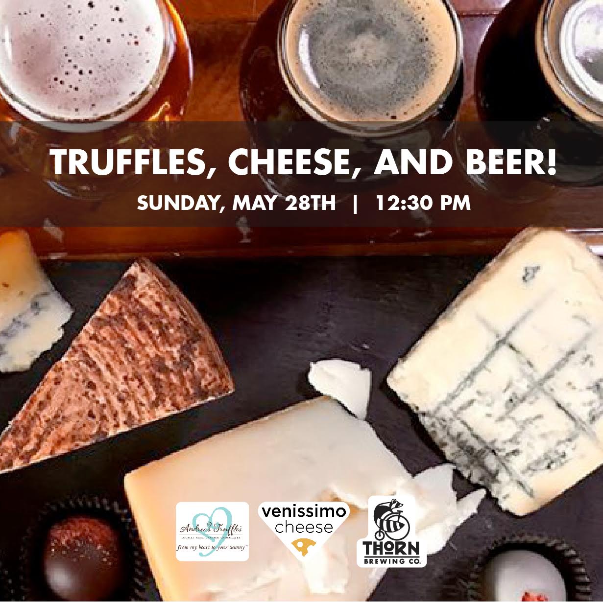 truffles, cheese and beer